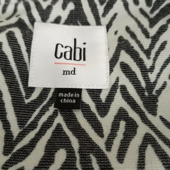 Cabi | Zig Zag Ponte Knit Jacket size Medium style #3034 - Picture 2 of 7